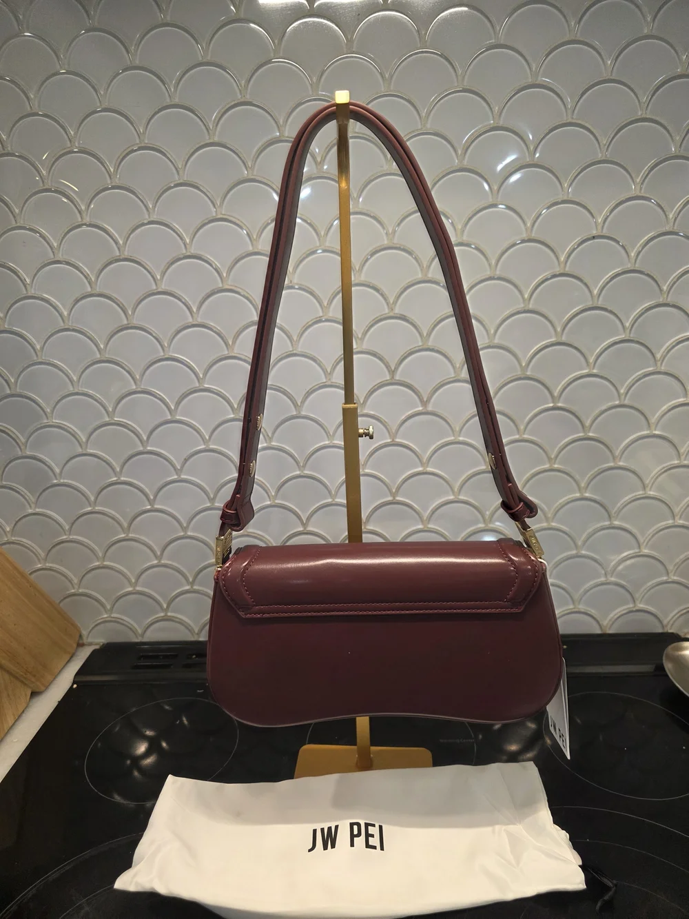 JW PEI Burgundy Shoulder Bag